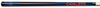 VIRGINIA   COLOR ENGRAVED BILLIARD CUE ORANGE / BLUE - UVABCE921