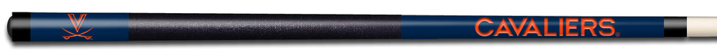 VIRGINIA   COLOR ENGRAVED BILLIARD CUE ORANGE / BLUE - UVABCE921