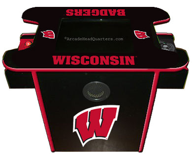 WISCONSIN ARCADE CONSOLE TABLE GAME BLACK - UWIAGC100
