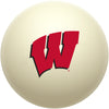 WISCONSIN CUE BALL WHITE - UWIBBC100X