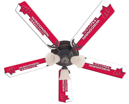 WISCONSIN CEILING FAN - 52'' RED/WHITE - UWIFAN100-52