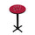 WISCONSIN PEDESTAL PUB TABLE RED - UWIPTB111