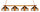 VANDERBILT 4-LIGHT GAME TABLE LIGHT - VAN-480GL