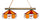 VIRGINIA TECH 2-LIGHT GAME TABLE LIGHT - VAT-280GL