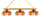 VIRGINIA TECH 3-LIGHT GAME TABLE LIGHT - VAT-380GL