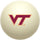 VIRGINIA TECH CUE BALL WHITE - VATBBC100X