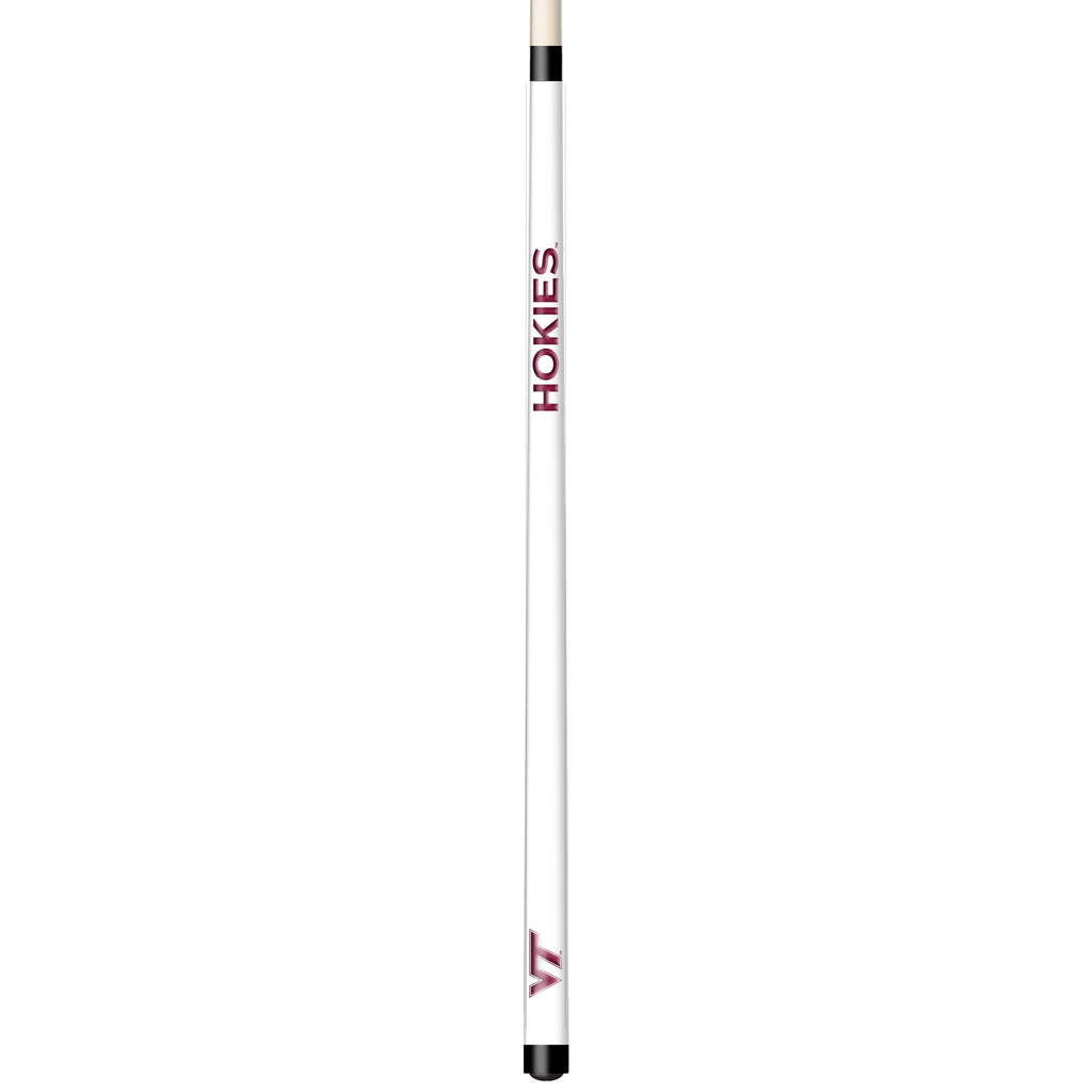 VIRGINIA TECH ENGRAVED BILLIARD CUE WHITE / MAROON - VATBCE101-JR