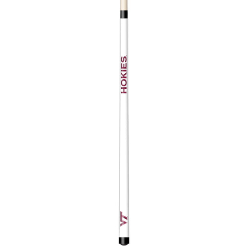 VIRGINIA TECH ENGRAVED BILLIARD CUE WHITE / MAROON - VATBCE101-JR