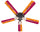 VIRGINIA TECH CEILING FAN - 52'' MAROON/ORANGE - VATFAN100-52