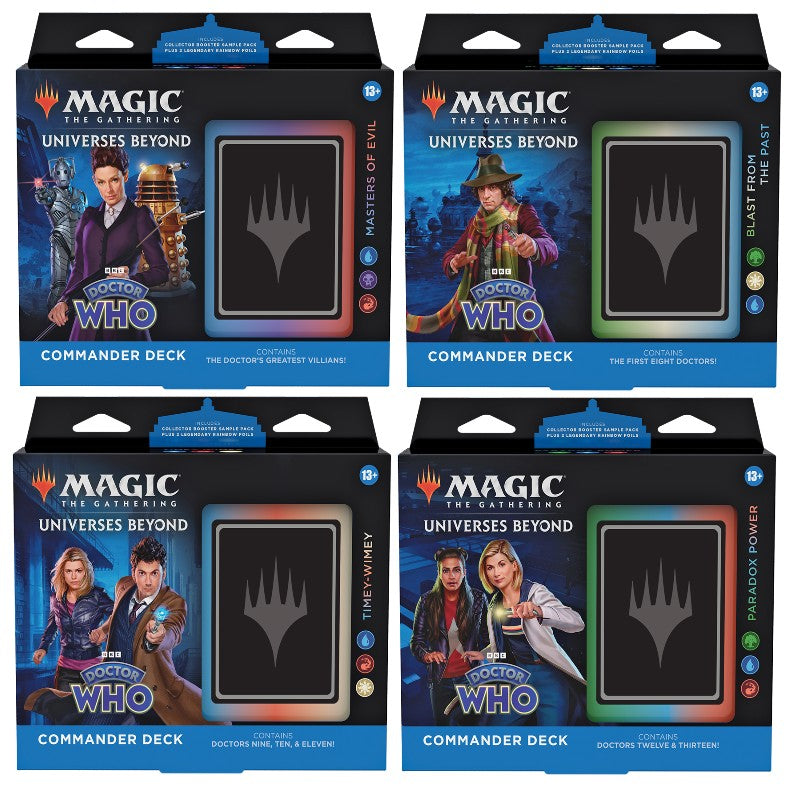 Wizards Of The Coast - Magic: The Gathering - Doctor Who Commander Deck Display (4Ct)