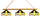 WAKE FOREST 3-LIGHT GAME TABLE LIGHT - WFU-380GLN
