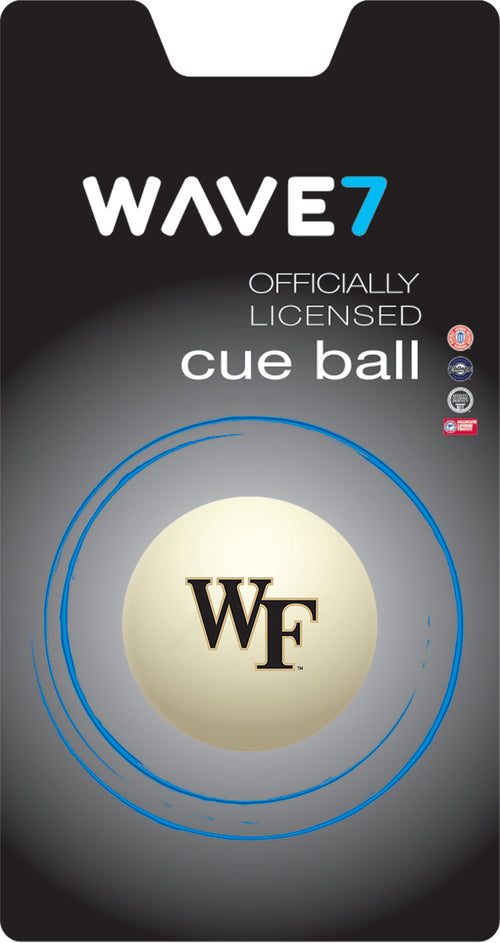 WAKE FOREST CUE BALL WHITE - WFUBBC300X