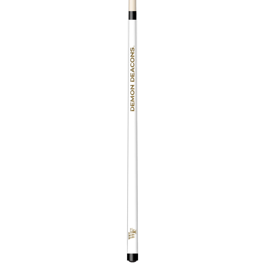 WAKE FOREST ENGRAVED BILLIARD CUE WHITE / GOLD - WFUBCE101-JR