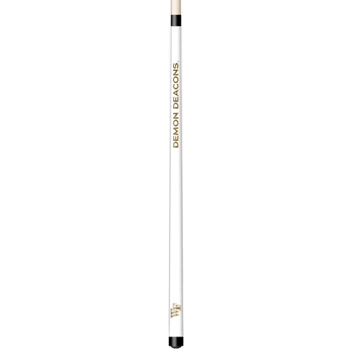 WAKE FOREST ENGRAVED BILLIARD CUE WHITE / GOLD - WFUBCE101-JR