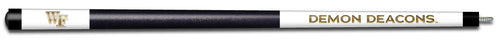 WAKE FOREST ENGRAVED BILLIARD CUE WHITE / GOLD - WFUBCE101