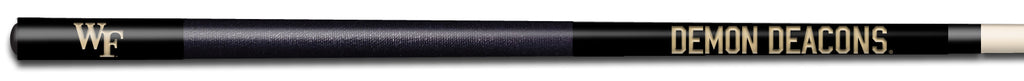 WAKE FOREST COLOR ENGRAVED BILLIARD CUE GOLD / BLACK - WFUBCE914