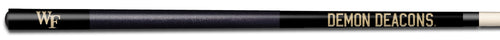 WAKE FOREST COLOR ENGRAVED BILLIARD CUE GOLD / BLACK - WFUBCE914