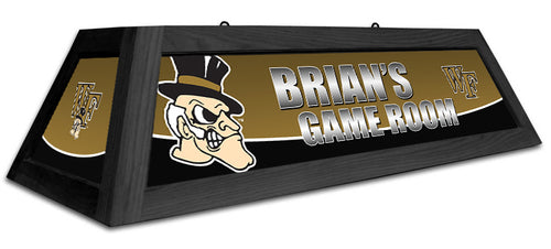 WAKE FOREST 42'' SPIRIT GAME TABLE LAMP - CUSTOM GOLD - WFUBSL421C