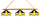WICHITA STATE 3-LIGHT GAME TABLE LIGHT - WST-380GL