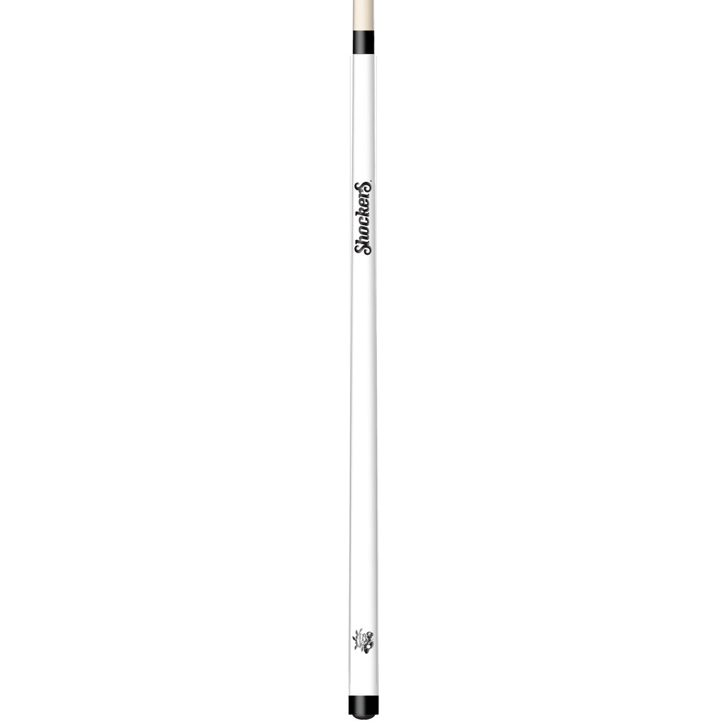 WICHITA STATE ENGRAVED BILLIARD CUE WHITE / BLACK - WSTBCE104-JR