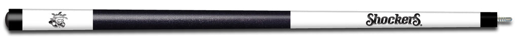WICHITA STATE ENGRAVED BILLIARD CUE WHITE / BLACK - WSTBCE104