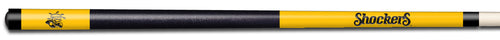 WICHITA STATE COLOR ENGRAVED BILLIARD CUE BLACK / YELLOW - WSTBCE941