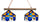 WEST VIRGINIA 2-LIGHT EXECUTIVE GAME TABLE LIGHT - WVU-280EXGL