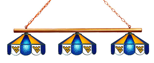 WEST VIRGINIA 3-LIGHT GAME TABLE LIGHT - WVU-380GL