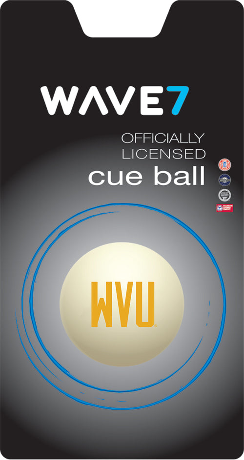 WEST VIRGINIA CUE BALL WHITE - WVUBBC400X