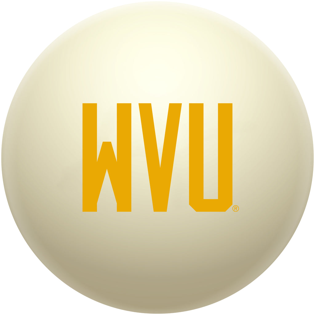 WEST VIRGINIA CUE BALL WHITE - WVUBBC400X