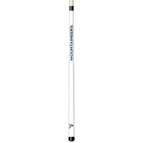 WEST VIRGINIA ENGRAVED BILLIARD CUE WHITE / BLUE - WVUBCE101-JR