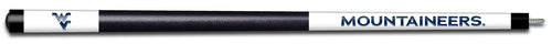 WEST VIRGINIA ENGRAVED BILLIARD CUE WHITE / BLUE - WVUBCE101