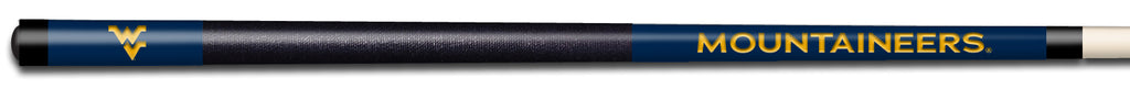 WEST VIRGINIA COLOR ENGRAVED BILLIARD CUE YELLOW / BLUE - WVUBCE921