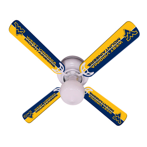 WEST VIRGINIA CEILING FAN - 42'' BLUE/GOLD - WVUFAN100-42
