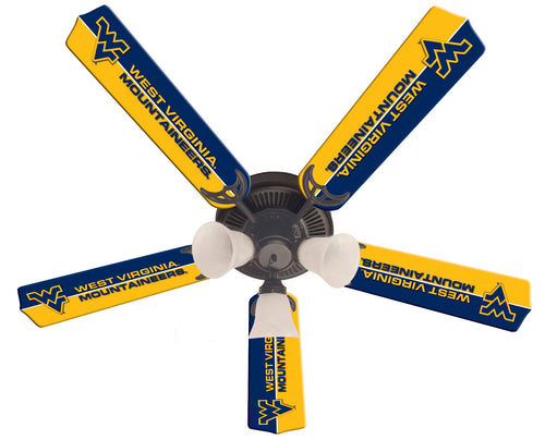 WEST VIRGINIA CEILING FAN - 52'' BLUE/GOLD - WVUFAN100-52