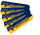 WEST VIRGINIA FAN BLADE SET BLUE/GOLD - WVUFBL100-52