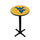 WEST VIRGINIA PEDESTAL PUB TABLE GOLD - WVUPTB212