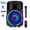 Befree Sound beFree Sound 12 Inch Bluetooth Rechargeable Portable PA Party Speaker with Reactive LED Lights
