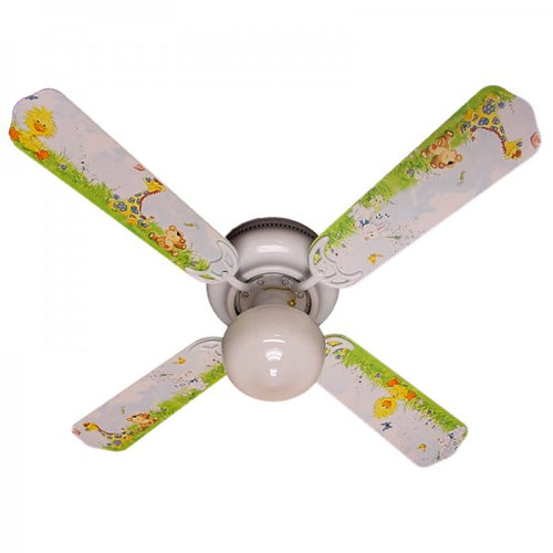 Ceiling Fan Designers 42FAN-NURS-LSSZ Little Suzy'S Zoo Ceiling Fan 42 in.