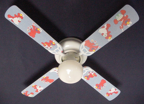 Ceiling Fan Designers 42FAN-NURS-SSBNE Sesame Street Baby Nursery Elmo Ceiling Fan 42 in.