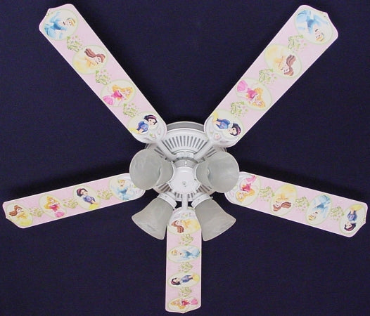 Ceiling Fan Designers 52FAN-DIS-PPD Disney Princesses- Dancing Ceiling Fan 52 in.