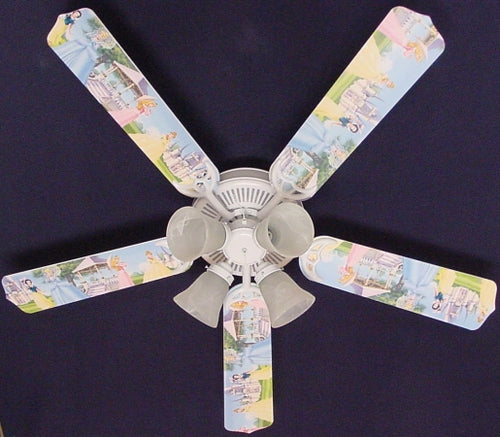 Ceiling Fan Designers 52FAN-DIS-PPE Disney Princesses- Castle Ceiling Fan 52 in.