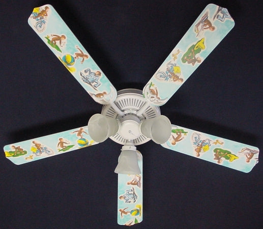 Ceiling Fan Designers 52FAN-KIDS-CGM Curious George Monkey Ceiling Fan 52 in.