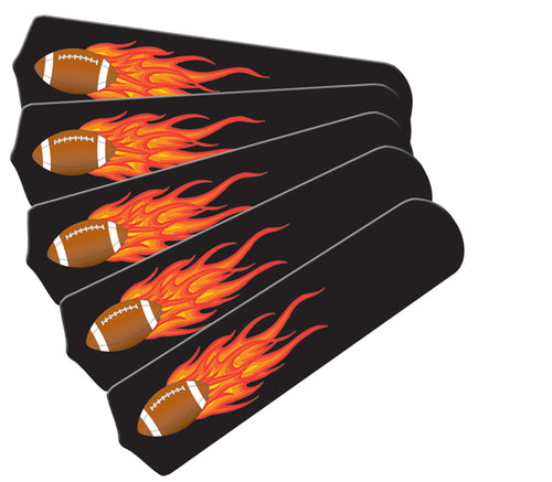 Ceiling Fan Designers 52SET-KIDS-FFB Flaming Footballs 52 in. Ceiling Fan Blades Only