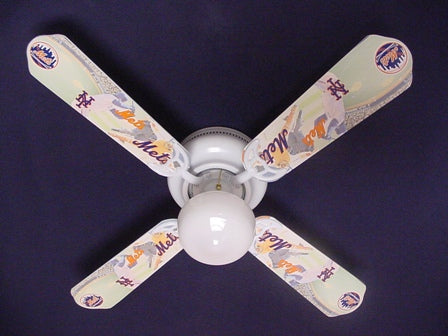 Ceiling Fan Designers 42FAN-MLB-NYM MLB York Mets Baseball Ceiling Fan 42 In.