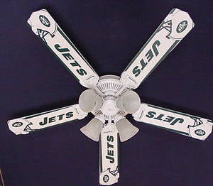 Ceiling Fan Designers 52FAN-NFL-NYJ NFL York Jets Football Ceiling Fan 52 In.