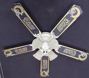 Ceiling Fan Designers 52FAN-NFL-STL NFL St. Louis Rams Football Ceiling Fan 52 In.