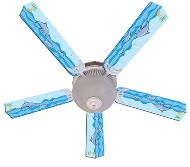 Ceiling Fan Designers 52FAN-IMA-KPD Kids Playful Dolphins Ceiling Fan 52 In.