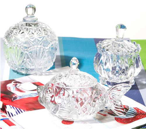 DRAGON SONIC - Creative Living Room Glass Decoration Personalized Ashtray With Lid,C2