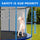 Yeah Depot - 8ft Blue Outdoor Toddler Trampoline with Enclosure Safety Net Jumping Fun Trampoline, heavy-duty jump pads, spring-loaded for children and adults, Gifts for Boys/Girls